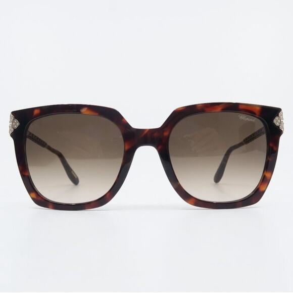 New! Chopard SCH336S 0714 Happy Hearts Havana Women Sunglasses, Authentic main image 4